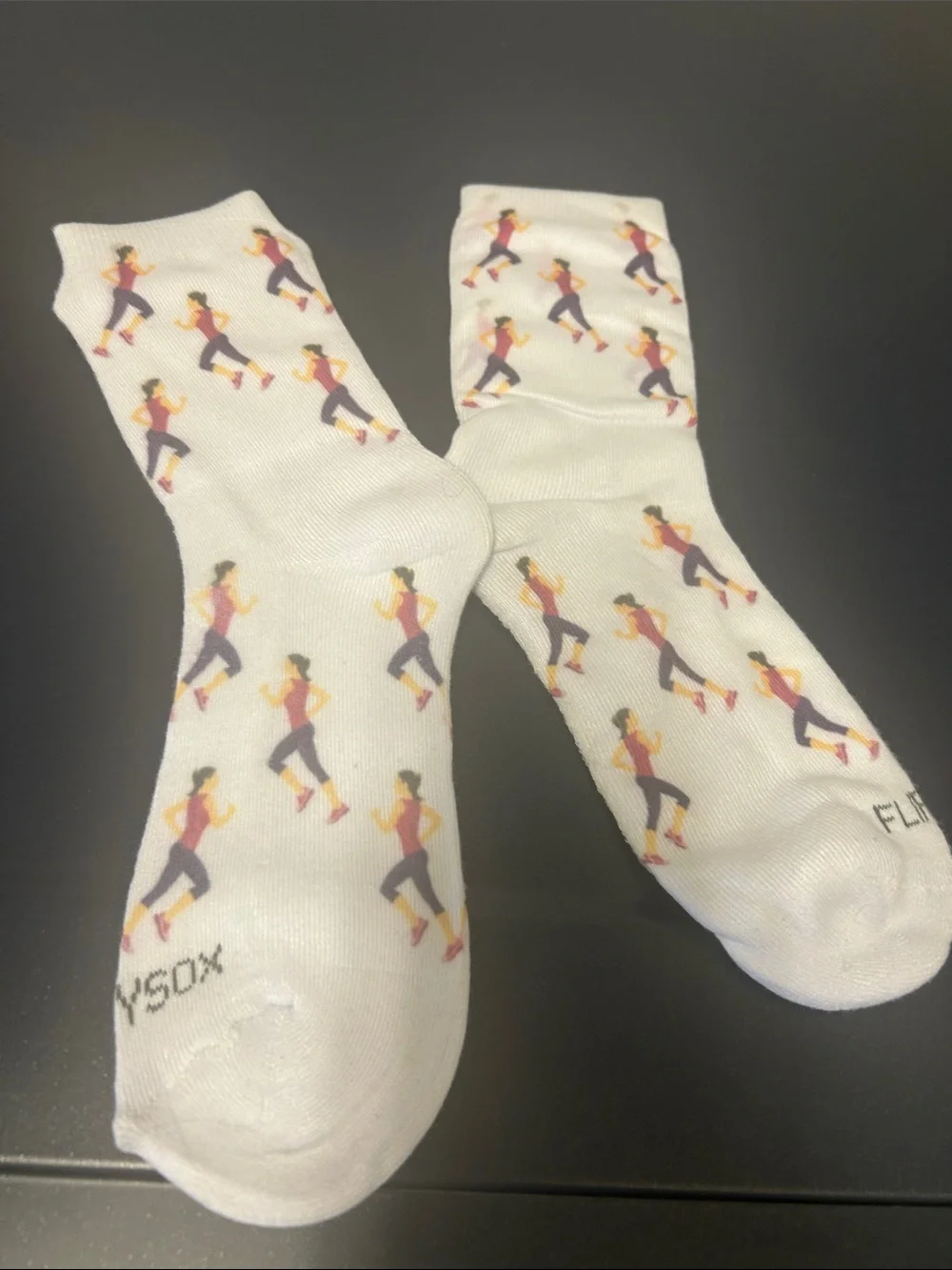 Women’s Zip Storage Running Sock. NWOT